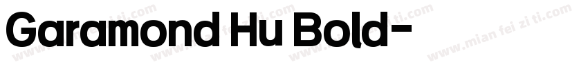 Garamond Hu Bold字体转换